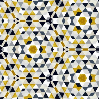 Soyut renkli altıgen kare geometrik seamless modeli simetrik kaleydoskop moda 