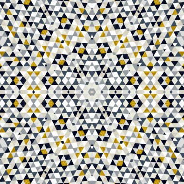 Soyut renkli altıgen kare geometrik seamless modeli simetrik kaleydoskop moda 