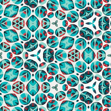 Soyut renkli altıgen kare geometrik seamless modeli simetrik kaleydoskop moda 