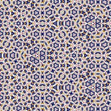 Soyut renkli altıgen kare geometrik seamless modeli simetrik kaleydoskop moda 