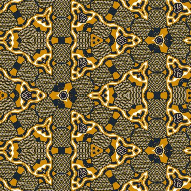 Soyut renkli altıgen kare geometrik seamless modeli simetrik kaleydoskop moda 