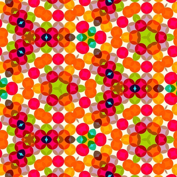 Abstrakte bunte Sechseck Quadrat geometrische nahtlose Muster symmetrische Kaleidoskop-Mode — Stockfoto