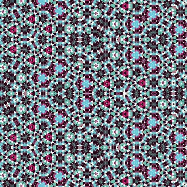 Soyut renkli altıgen kare geometrik seamless modeli simetrik kaleydoskop moda 