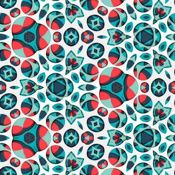 Soyut renkli altıgen kare geometrik seamless modeli simetrik kaleydoskop moda 