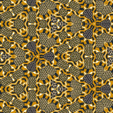 Soyut renkli altıgen kare geometrik seamless modeli simetrik kaleydoskop moda 
