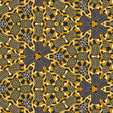 Soyut renkli altıgen kare geometrik seamless modeli simetrik kaleydoskop moda 
