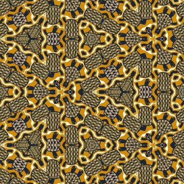Soyut renkli altıgen kare geometrik seamless modeli simetrik kaleydoskop moda 