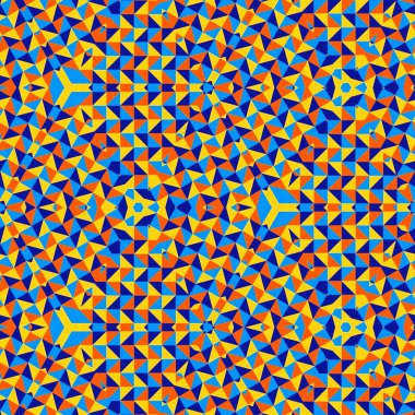 Soyut renkli altıgen kare geometrik seamless modeli simetrik kaleydoskop moda 