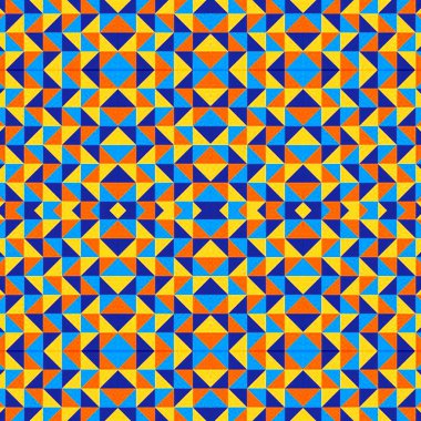 Soyut renkli altıgen kare geometrik seamless modeli simetrik kaleydoskop moda 