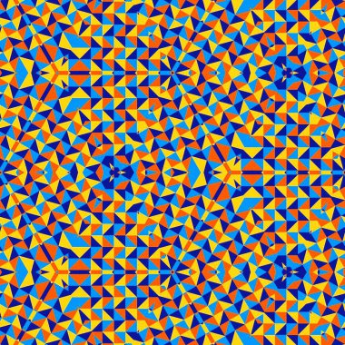 Soyut renkli altıgen kare geometrik seamless modeli simetrik kaleydoskop moda 