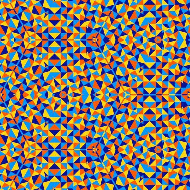 Soyut renkli altıgen kare geometrik seamless modeli simetrik kaleydoskop moda 