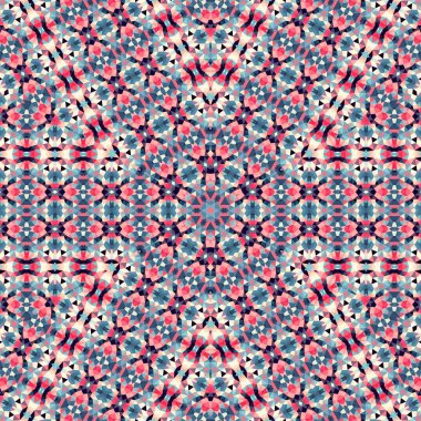 Soyut renkli altıgen kare geometrik seamless modeli simetrik kaleydoskop moda 