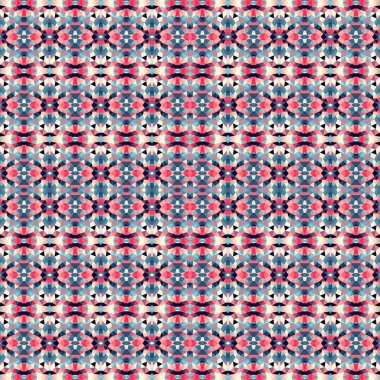 Soyut renkli altıgen kare geometrik seamless modeli simetrik kaleydoskop moda 