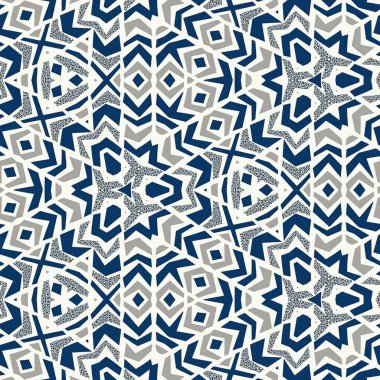Soyut renkli altıgen kare geometrik seamless modeli simetrik kaleydoskop moda 