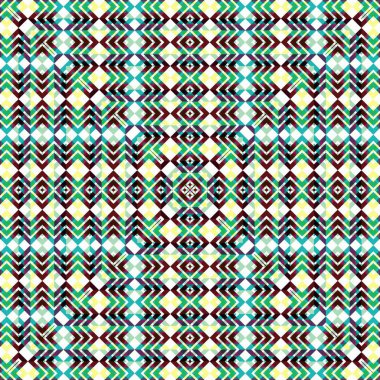 Soyut renkli altıgen kare geometrik seamless modeli simetrik kaleydoskop moda 