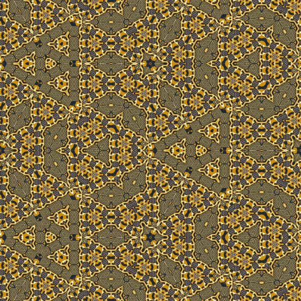 Streszczenie sześciokąt kolorowy kwadrat moda Kalejdoskop symetryczny wzór geometryczny bezszwowe — Zdjęcie stockowe