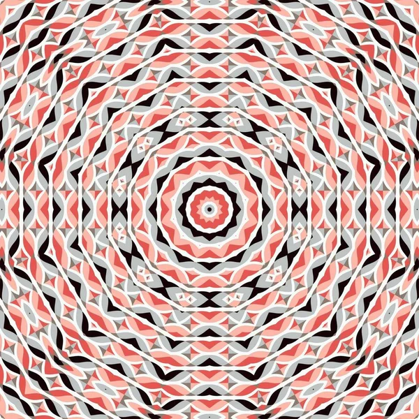 Абстрактный красочный шестиугольник квадратный геометрический бесшовный узор симметричный калейдоскоп моды — стоковое фото