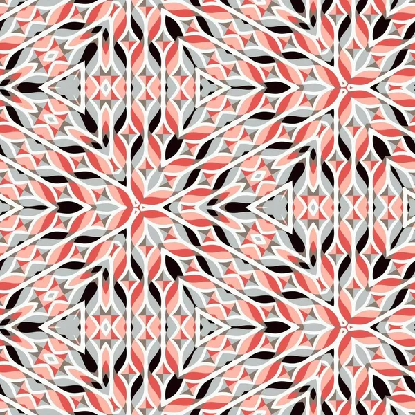 Soyut renkli altıgen kare geometrik seamless modeli simetrik kaleydoskop moda 