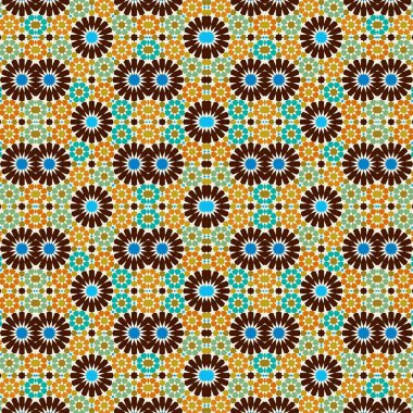 soyut renkli altıgen kare geometrik dikişsiz desen simetrik kaleydoskop moda, tasarım 