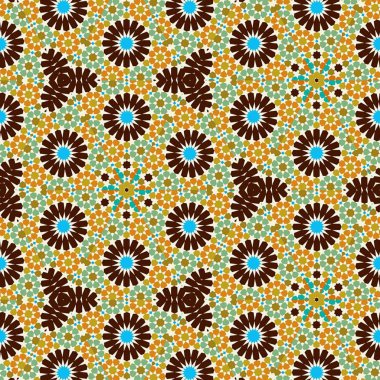 soyut renkli altıgen kare geometrik dikişsiz desen simetrik kaleydoskop moda, tasarım 