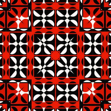 soyut renkli altıgen kare geometrik dikişsiz desen simetrik kaleydoskop moda, tasarım 