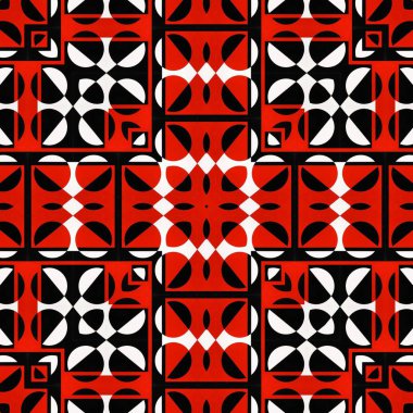 soyut renkli altıgen kare geometrik dikişsiz desen simetrik kaleydoskop moda, tasarım 