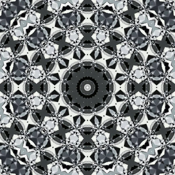 Abstraktní Barevné Šestiúhelník Čtverec Geometrické Bezešvé Vzor Symetrické Kaleidoskop Módy — Stock fotografie