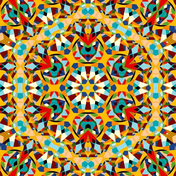 soyut renkli altıgen kare geometrik dikişsiz desen simetrik kaleydoskop moda, tasarım 