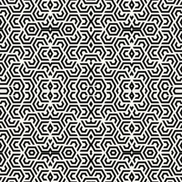 Abstraktní Barevné Šestiúhelník Čtverec Geometrické Bezešvé Vzor Symetrické Kaleidoskop Módy — Stock fotografie