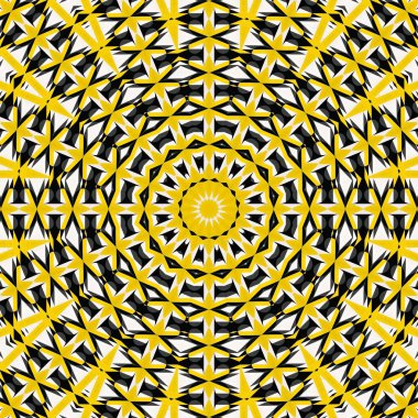 soyut renkli altıgen kare geometrik dikişsiz desen simetrik kaleydoskop moda, tasarım 