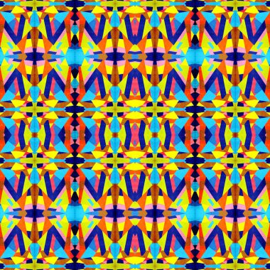 soyut renkli altıgen kare geometrik dikişsiz desen simetrik kaleydoskop moda, tasarım 
