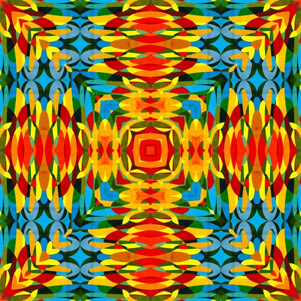 soyut renkli altıgen kare geometrik dikişsiz desen simetrik kaleydoskop moda, tasarım 