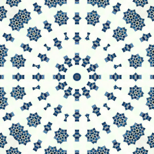 Rezumat Colorat Hexagon Pătrat Geometric Fără Sudură Model Simetric Caleidoscop — Fotografie, imagine de stoc
