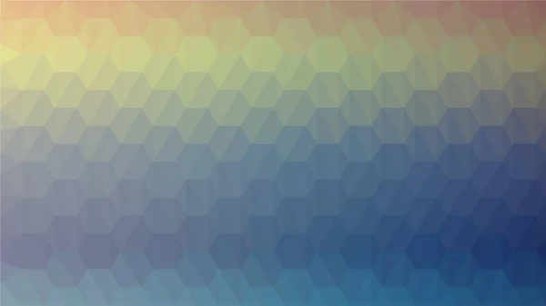 Färgglada Hexagon Låg Poly Mosaik Mönster Bakgrund Vector Polygonal Illustration — Stock vektor