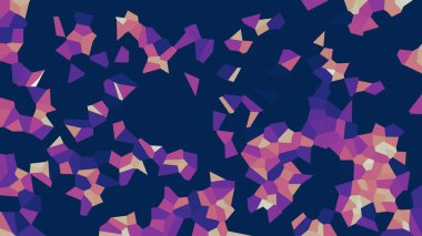 Renkli voronoi vektör soyut. Sorunsuz düzensiz satırları mozaik desen. Geometrik düz ızgara 