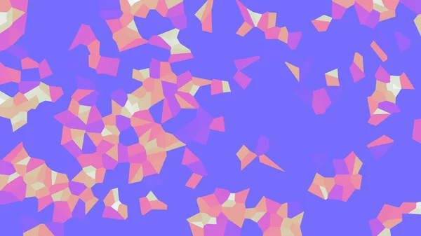 Farbenfrohe Voronoi Vektor Abstrakt Nahtlose Unregelmäßige Linien Mosaikmuster Geometrisches Flaches — Stockvektor