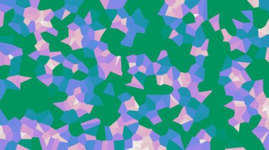 Renkli voronoi vektör soyut. Sorunsuz düzensiz satırları mozaik desen. Geometrik düz ızgara 