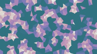 Renkli voronoi vektör soyut. Sorunsuz düzensiz satırları mozaik desen. Geometrik düz ızgara 