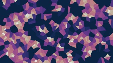 Renkli voronoi vektör soyut. Sorunsuz düzensiz satırları mozaik desen. Geometrik düz ızgara 