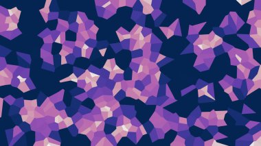 Renkli voronoi vektör soyut. Sorunsuz düzensiz satırları mozaik desen. Geometrik düz ızgara 