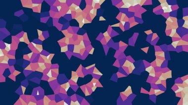 Renkli voronoi vektör soyut. Sorunsuz düzensiz satırları mozaik desen. Geometrik düz ızgara 