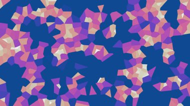 Renkli voronoi vektör soyut. Sorunsuz düzensiz satırları mozaik desen. Geometrik düz ızgara 