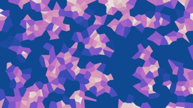 Renkli voronoi vektör soyut. Sorunsuz düzensiz satırları mozaik desen. Geometrik düz ızgara 