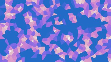 Renkli voronoi vektör soyut. Sorunsuz düzensiz satırları mozaik desen. Geometrik düz ızgara 