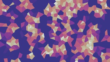 Renkli voronoi vektör soyut. Sorunsuz düzensiz satırları mozaik desen. Geometrik düz ızgara 