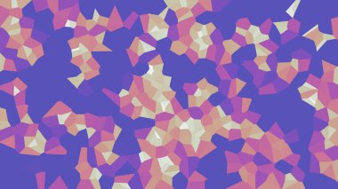 Renkli voronoi vektör soyut. Sorunsuz düzensiz satırları mozaik desen. Geometrik düz ızgara 