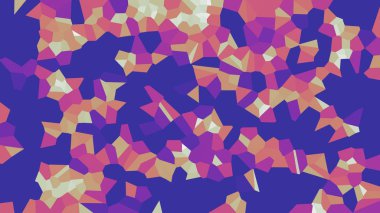 Renkli voronoi vektör soyut. Sorunsuz düzensiz satırları mozaik desen. Geometrik düz ızgara 