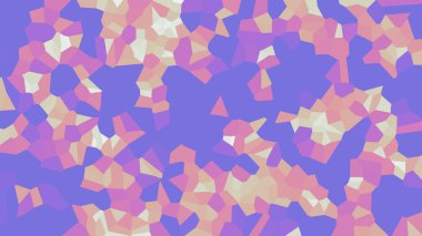 Renkli voronoi vektör soyut. Sorunsuz düzensiz satırları mozaik desen. Geometrik düz ızgara 