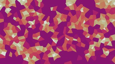 Renkli voronoi vektör soyut. Sorunsuz düzensiz satırları mozaik desen. Geometrik düz ızgara 