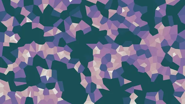 Farbenfrohe Voronoi Vektor Abstrakt Nahtlose Unregelmäßige Linien Mosaikmuster Geometrisches Flaches — Stockvektor